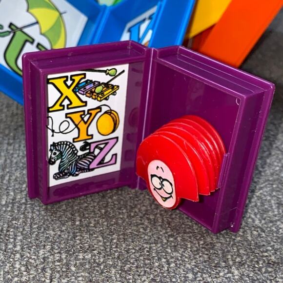 Vintage 1987 Tuppertoys Bookworm ABC Alphabet Nesting Books Kids Toy Complete - Picture 13 of 13